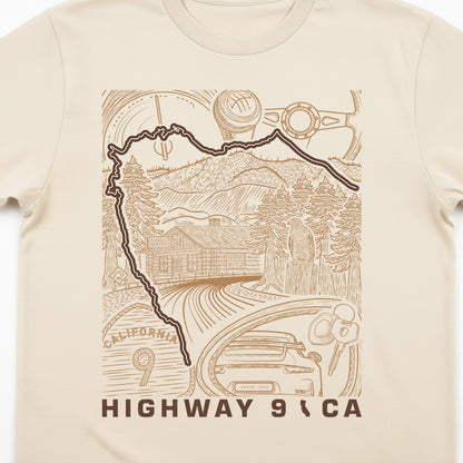 Highway 9 Santa Cruz CA T-Shirt