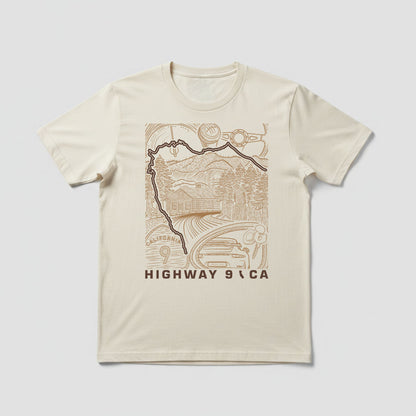 Highway 9 Santa Cruz Mountains California Unisex T-Shirt