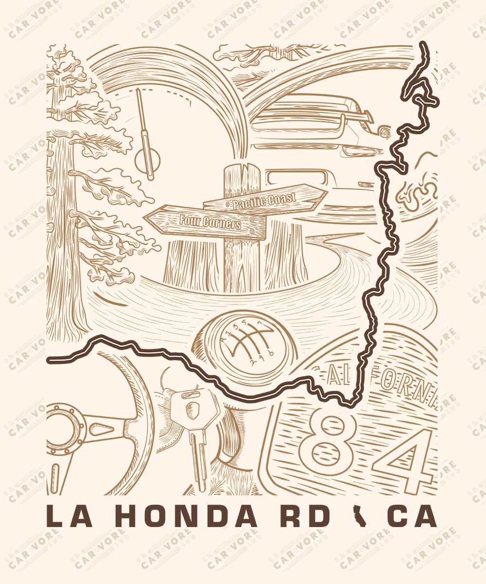 La Honda Road CA T-Shirt
