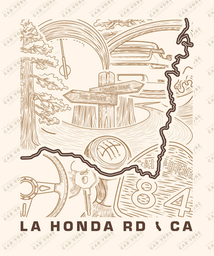 La Honda Road CA T-Shirt