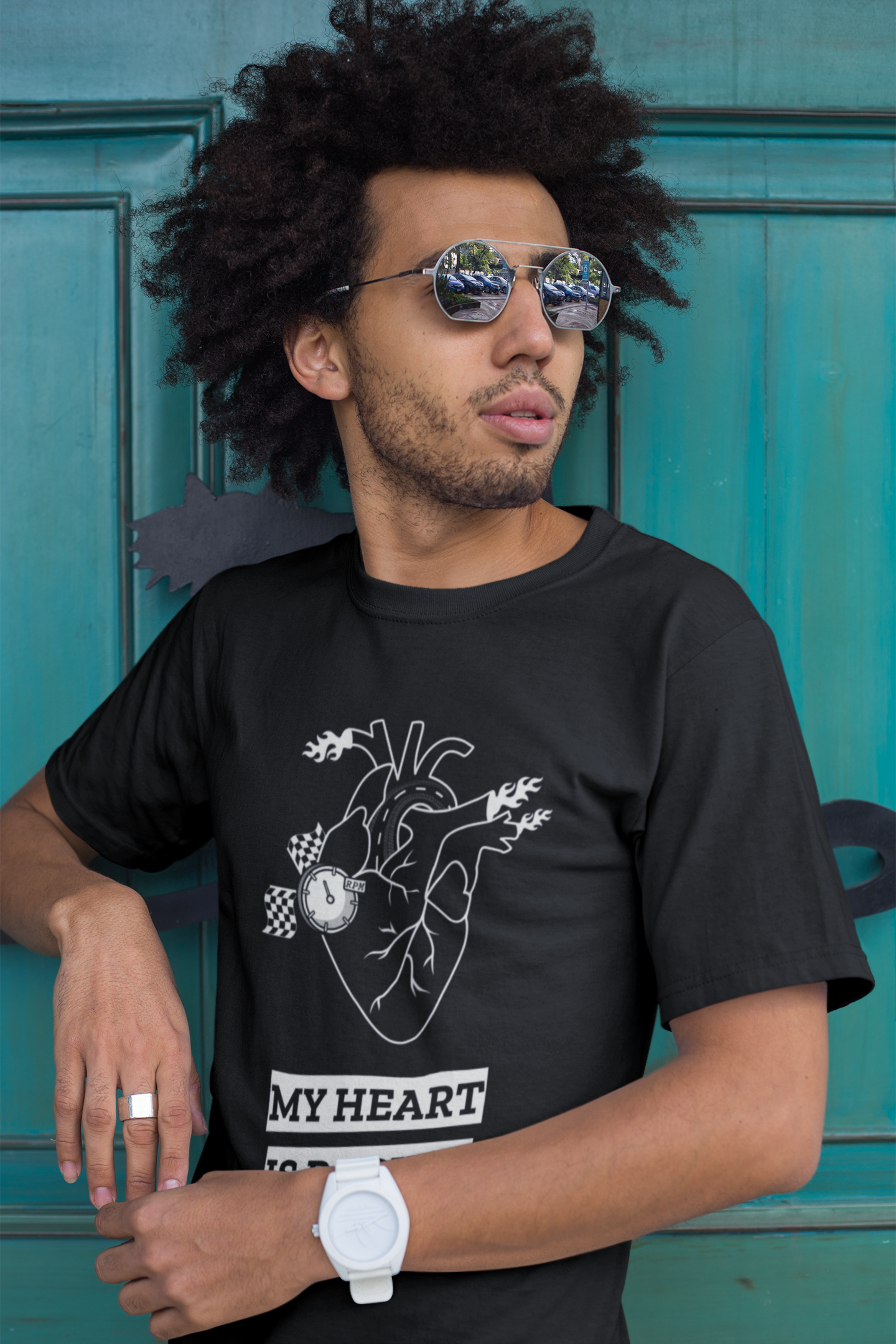 My Heart Is Racing Track Day Road Course Unisex T-Shirt