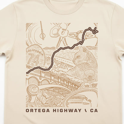 Route 74 Ortega Highway CA T-Shirt