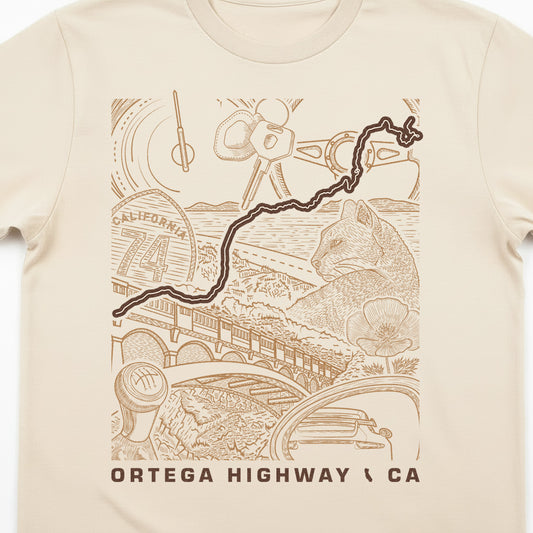 Route 74 Ortega Highway CA T-Shirt