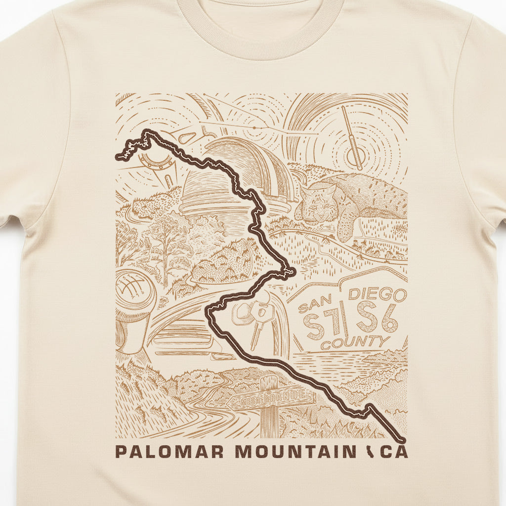Palomar Mountain + Mesa Grande CA T-Shirt