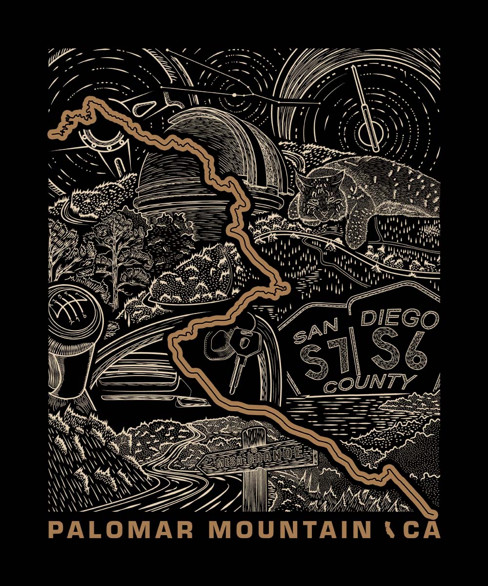Palomar Mountain + Mesa Grande CA T-Shirt