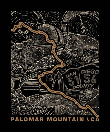 Palomar Mountain + Mesa Grande CA T-Shirt