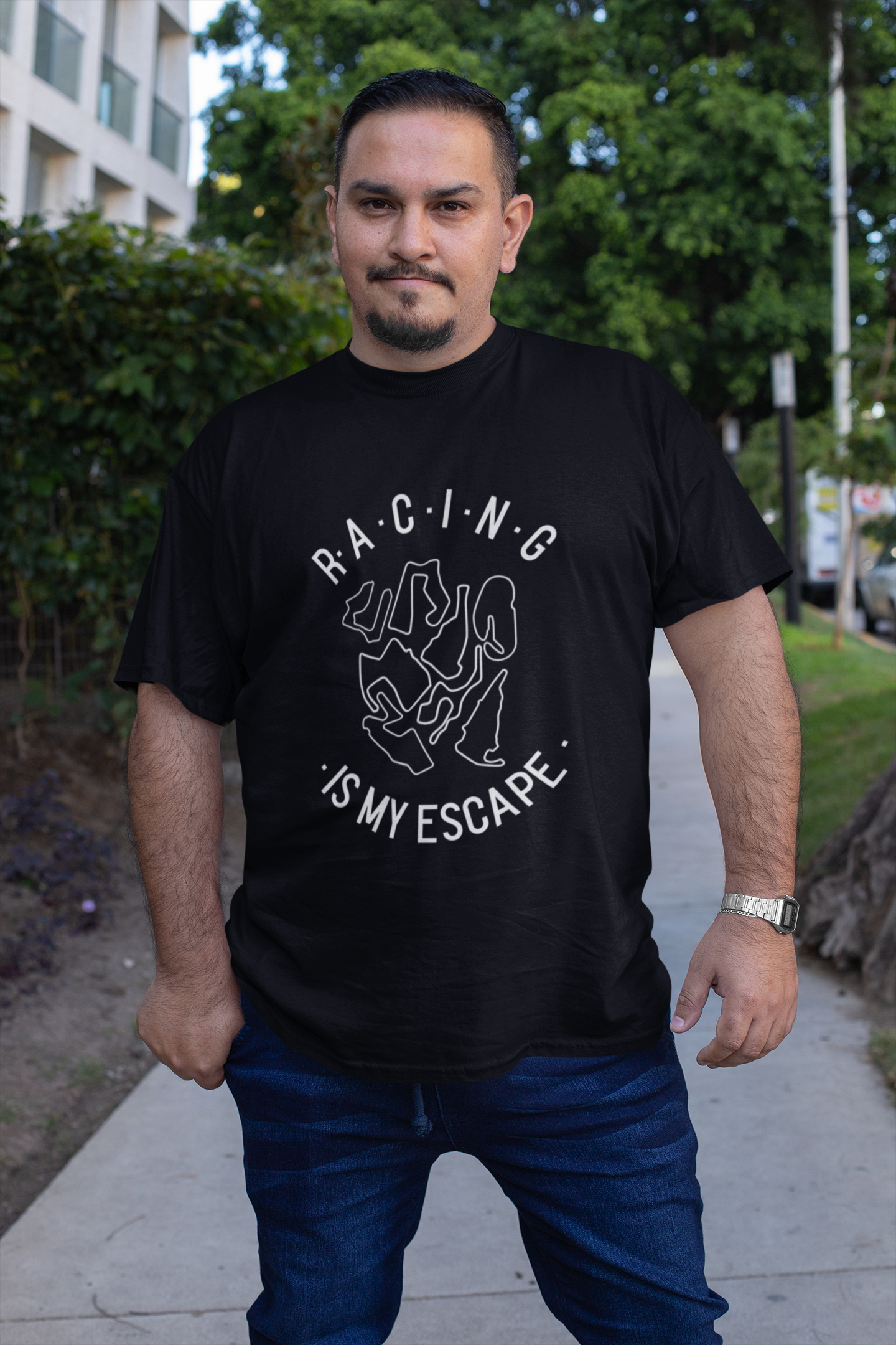 Racing Is My Escape Track Day Road Course Racing Unisex T-Shirt