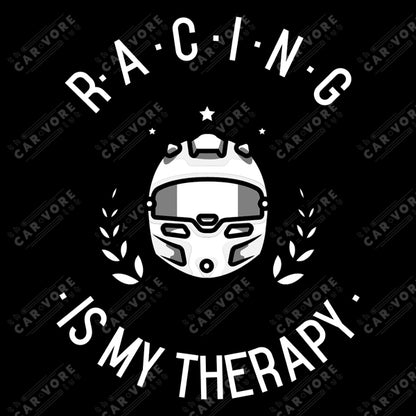 Racing Is My Therapy Race Helmet Track Day Road Course Racing Unisex T-Shirt
