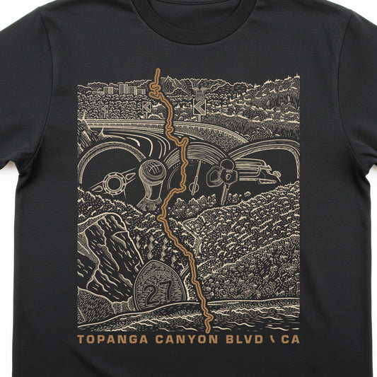 Topanga Canyon Blvd CA-27 T-Shirt