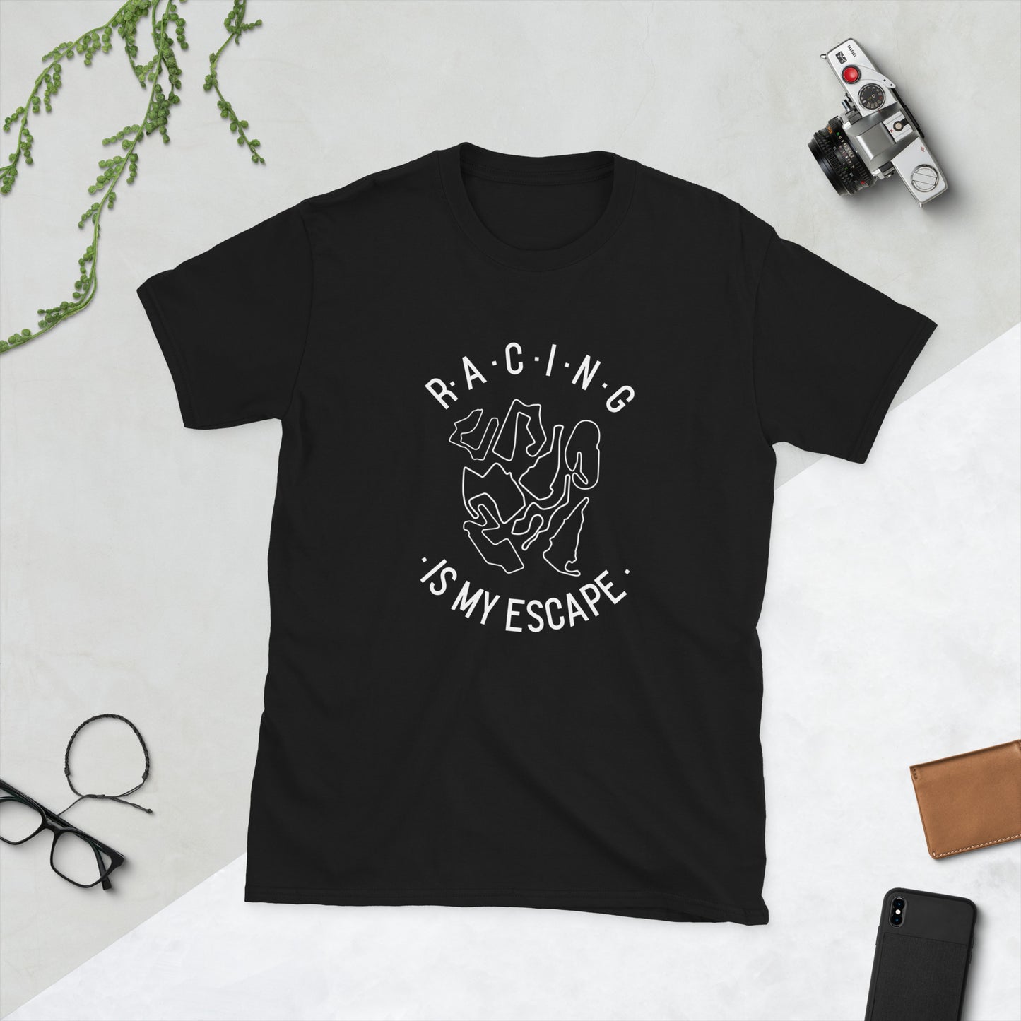 Racing Is My Escape Track Day Road Course Racing Unisex T-Shirt