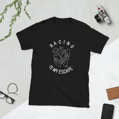 Racing Is My Escape Track Day Road Course Racing Unisex T-Shirt