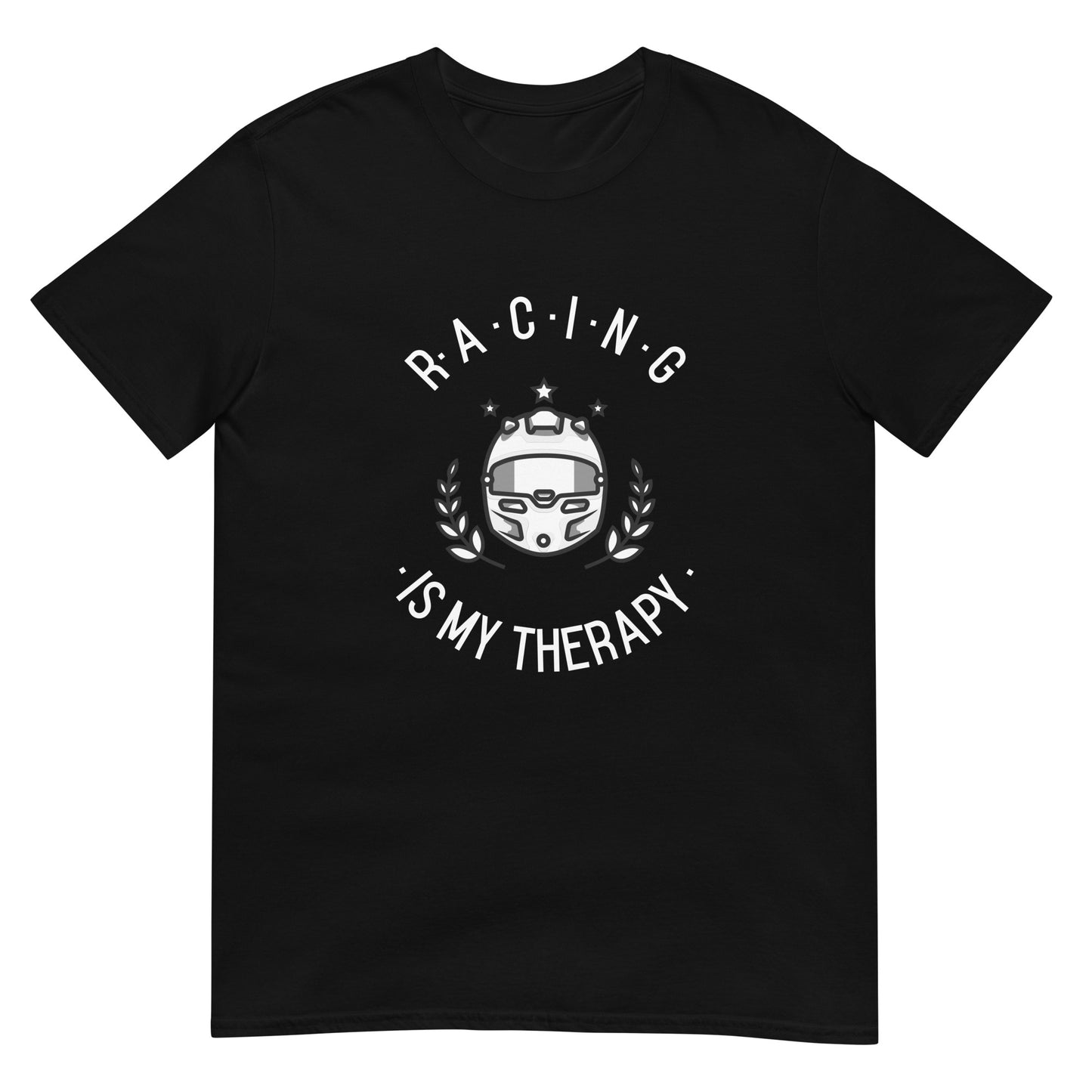 Racing Is My Therapy Race Helmet Track Day Road Course Racing Unisex T-Shirt