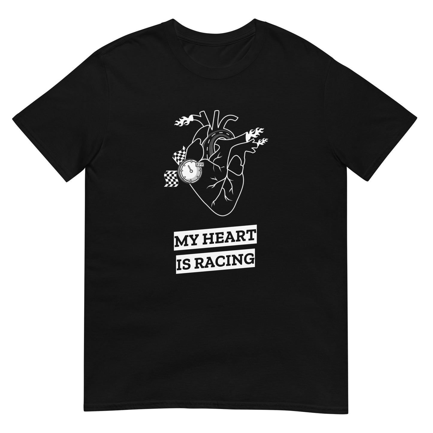 My Heart Is Racing Track Day Road Course Unisex T-Shirt