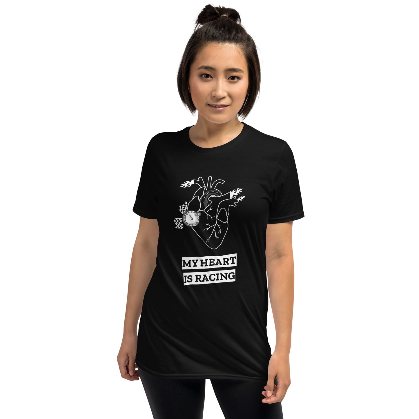 My Heart Is Racing Track Day Road Course Unisex T-Shirt