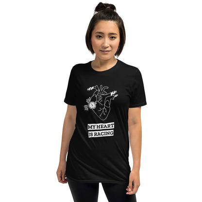 My Heart Is Racing Track Day Road Course Unisex T-Shirt