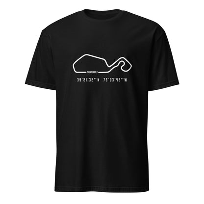 Thunderbolt Track Outline Unisex T-Shirt