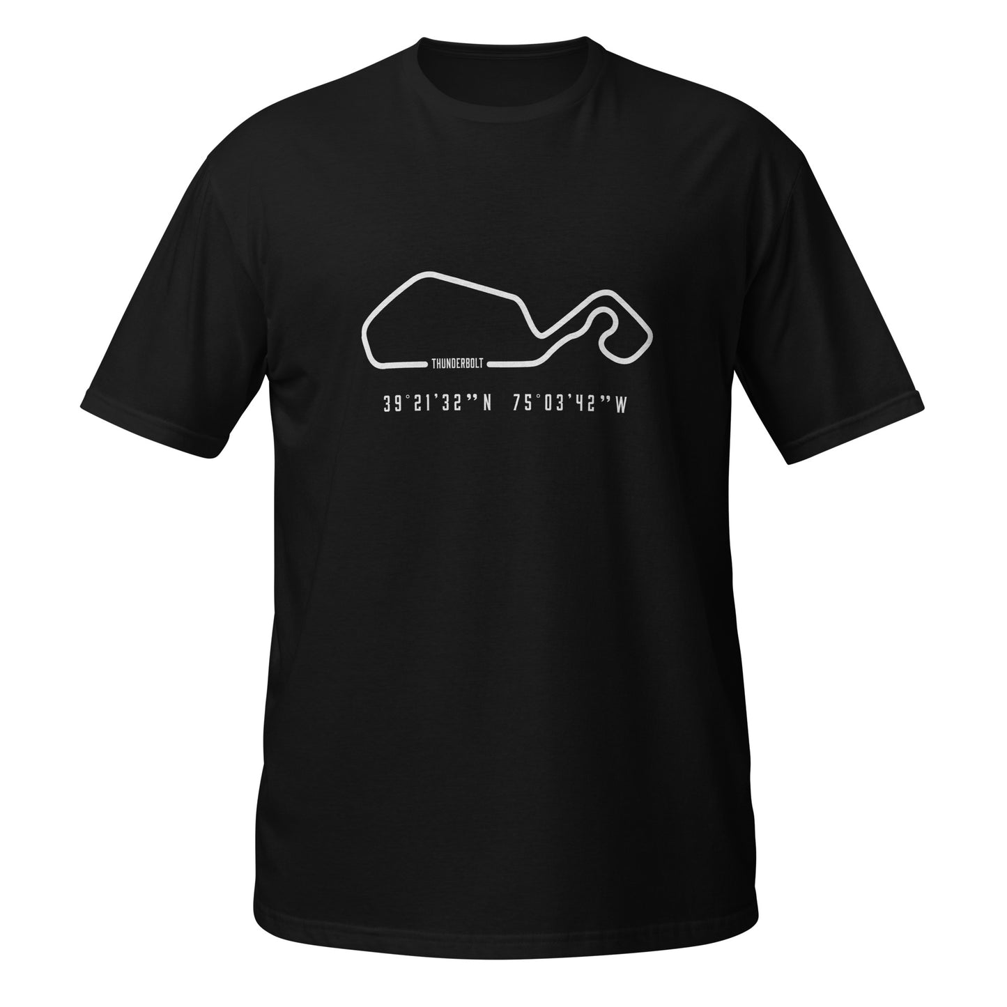 Thunderbolt Track Outline Unisex T-Shirt