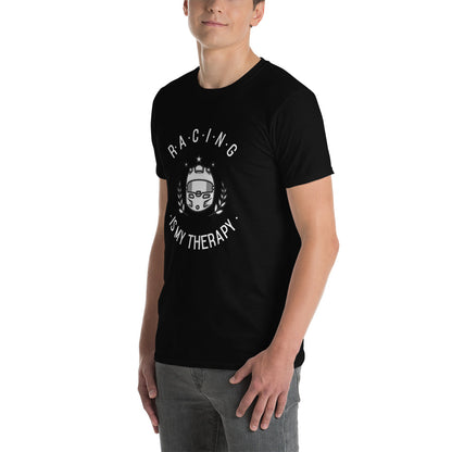 Racing Is My Therapy Race Helmet Track Day Road Course Racing Unisex T-Shirt
