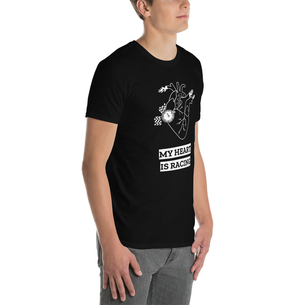 My Heart Is Racing Track Day Road Course Unisex T-Shirt
