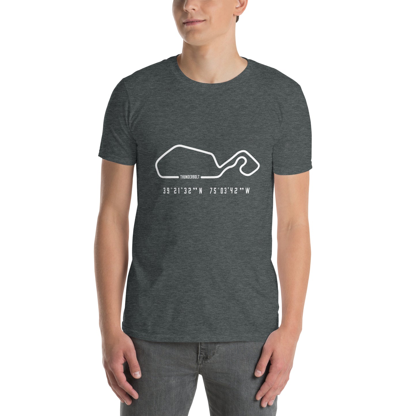 Thunderbolt Track Outline Unisex T-Shirt