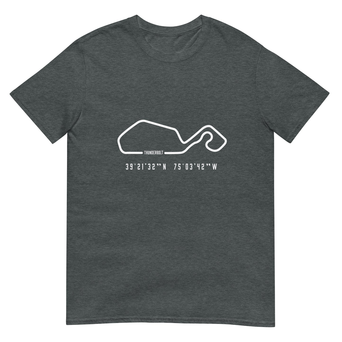 Thunderbolt Track Outline Unisex T-Shirt