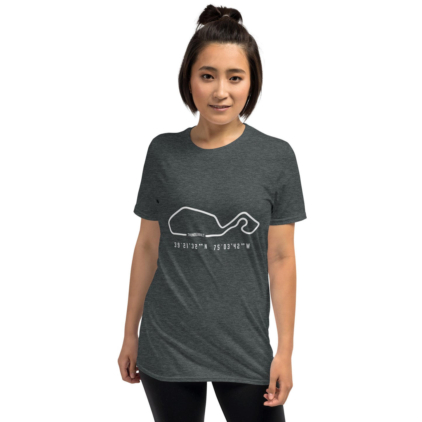Thunderbolt Track Outline Unisex T-Shirt