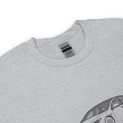 Model S Front and Back View On Unisex Sweatshirt