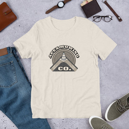 Apex Mowing Co. Road Course Track Day Racing Heather Dust Unisex T-Shirt