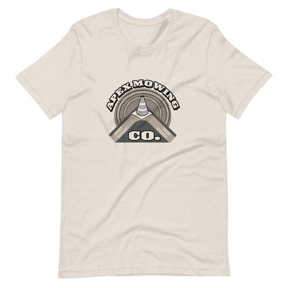 Apex Mowing Co. Road Course Track Day Racing Heather Dust Unisex T-Shirt