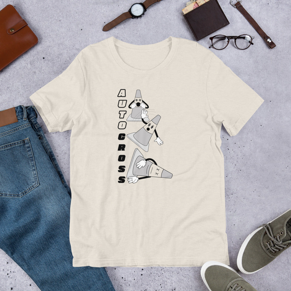 Autocross  Road Course Track Day Racing Heather Dust Unisex T-Shirt
