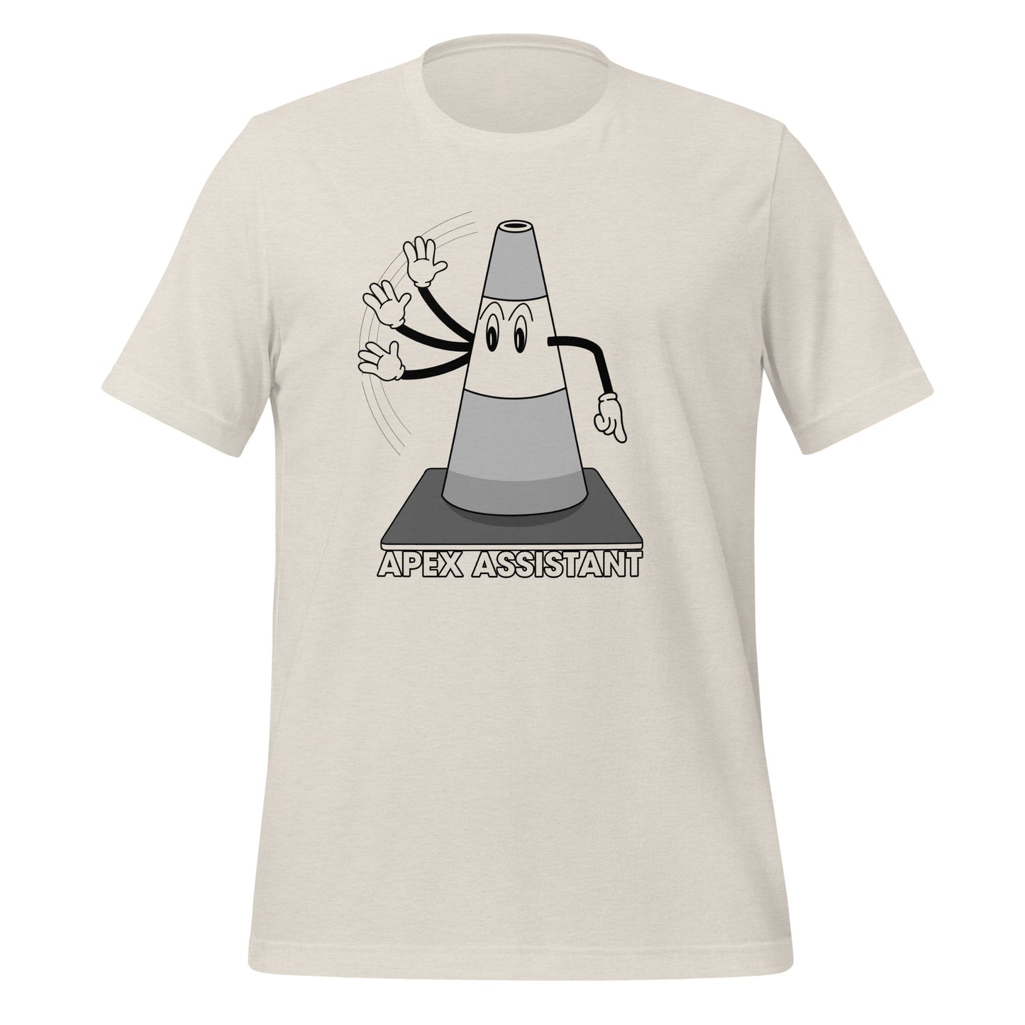 Apex Assistant Road Course Track Day Racing Heather Dust Unisex T-Shirt