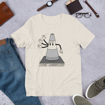 Apex Assistant Road Course Track Day Racing Heather Dust Unisex T-Shirt