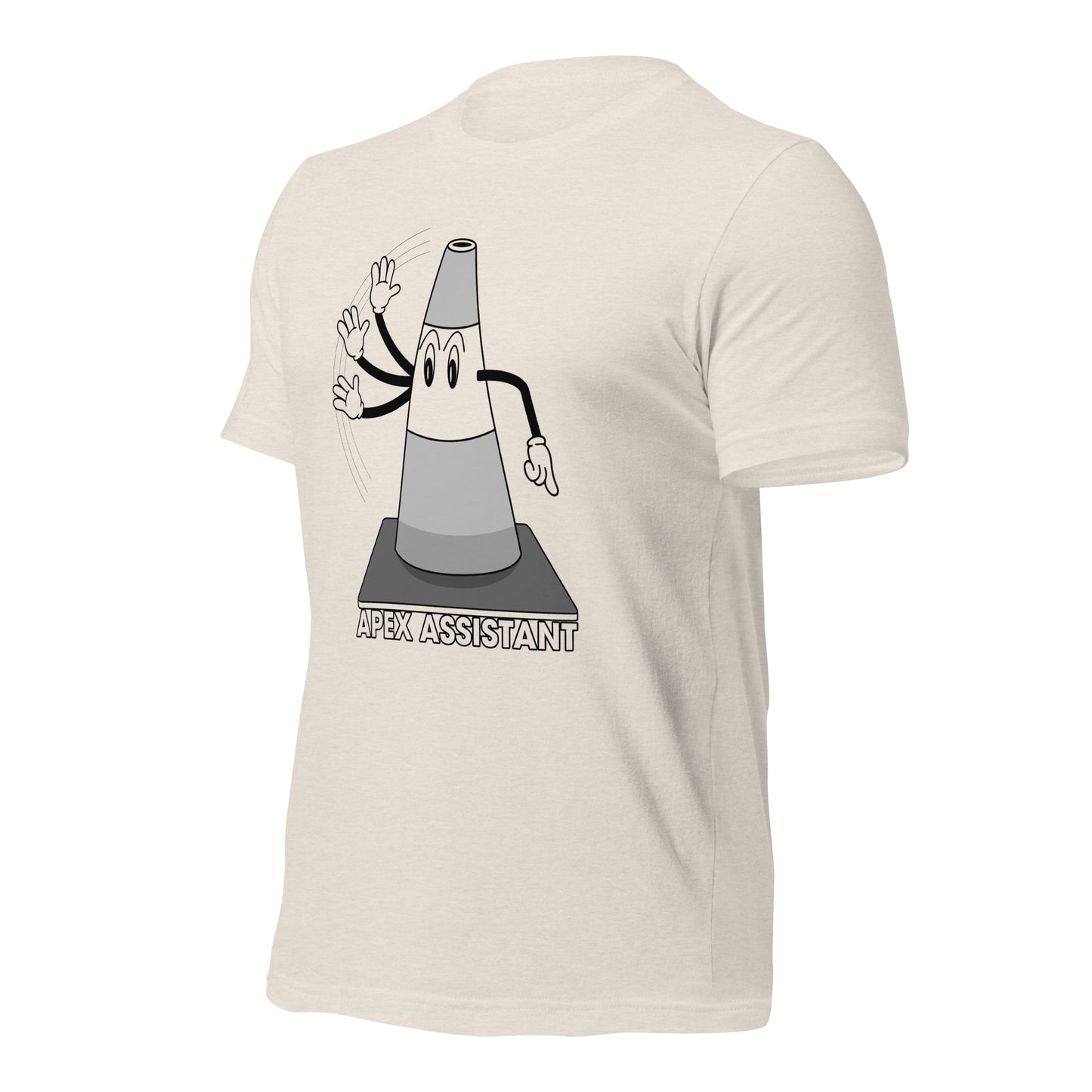 Apex Assistant Road Course Track Day Racing Heather Dust Unisex T-Shirt