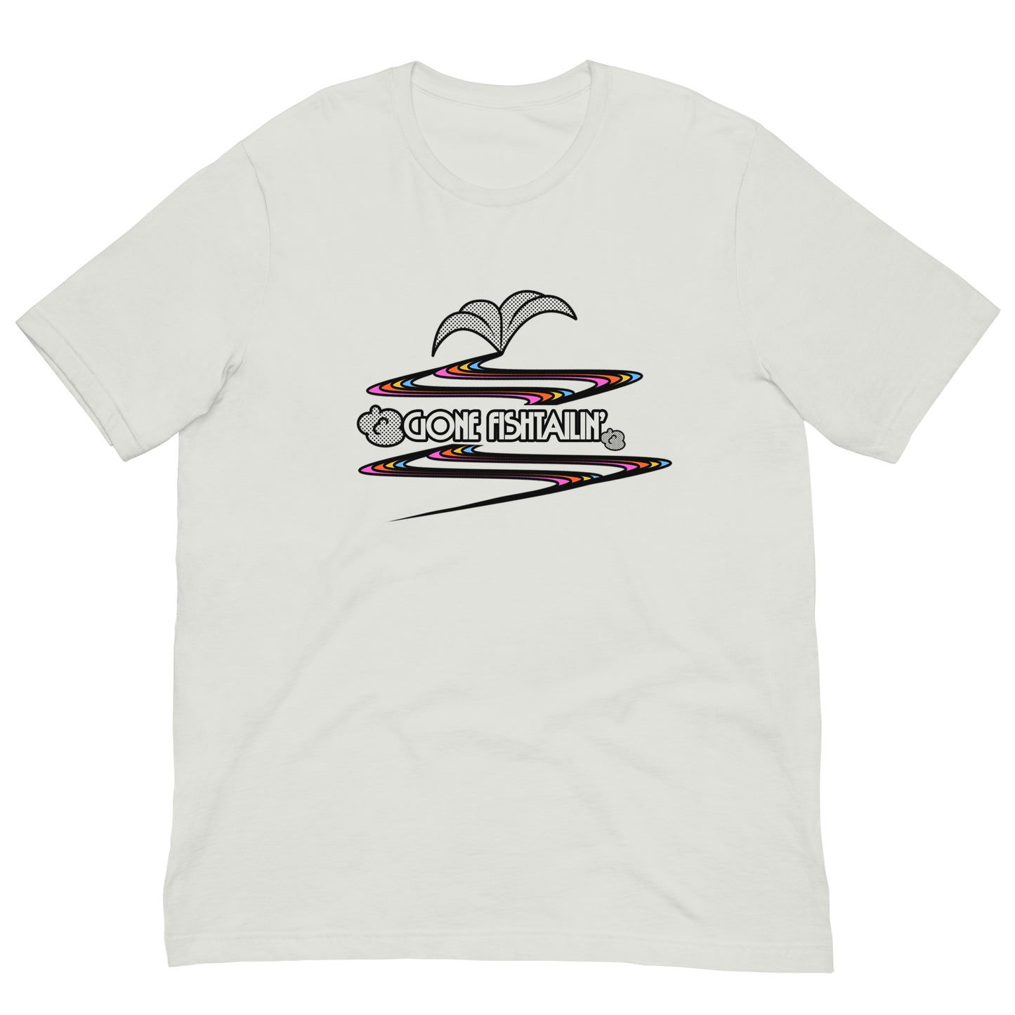 Fishtailing Road Course Track Day Racing Silver Unisex T-Shirt