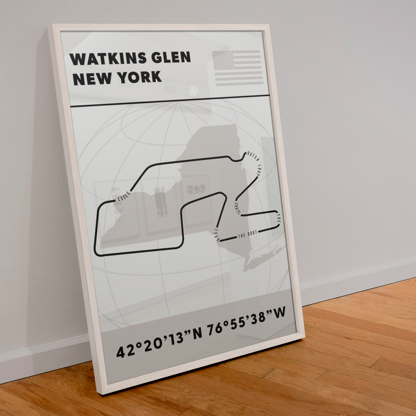 Watkins Glen Track Poster