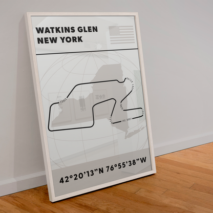 Watkins Glen Track Poster
