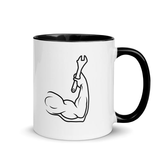 Sweat Equity Car Mechanic 11 oz. Mug with Black Color Inside