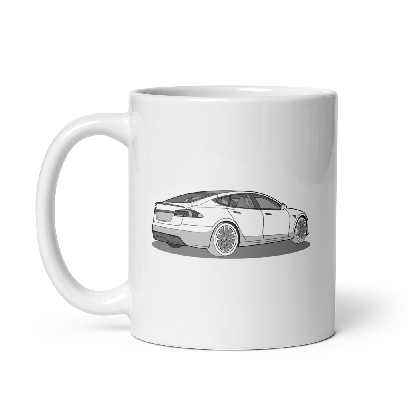 Model S Front and Back View On 11 oz. Mug