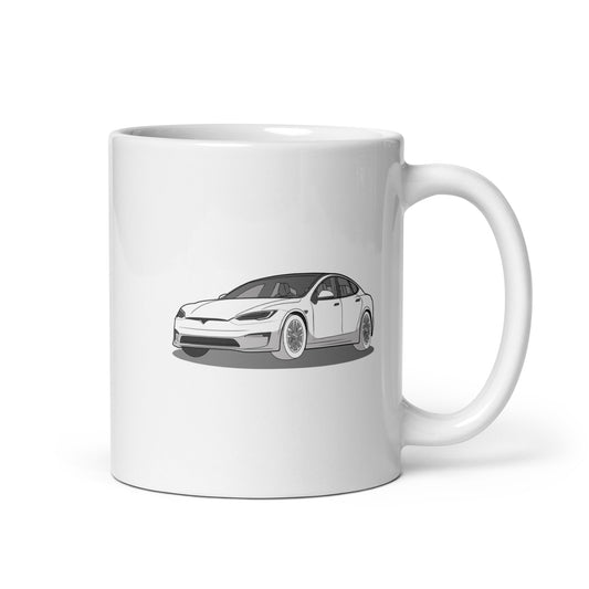 Model S Front and Back View On 11 oz. Mug