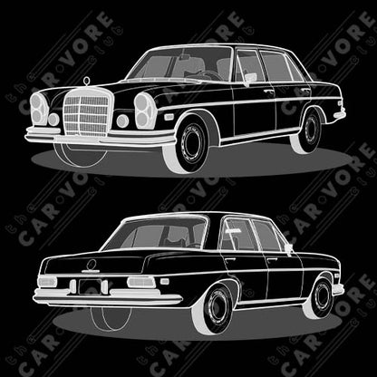 1972 Mercedes 280 SE Double Sided Unisex T-Shirt (2 Colors Available)
