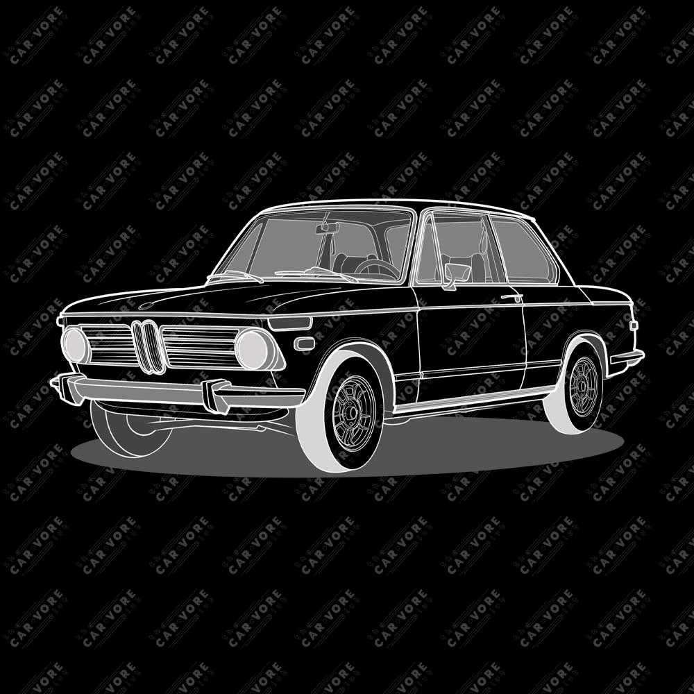 1973 BMW 2002 Front Side Unisex T-Shirt (3 Colors Available)