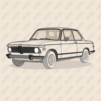 1973 BMW 2002 Front Side Heather Dust Unisex T-Shirt