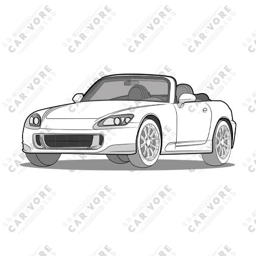 2007 Honda S2000 Front Side Unisex T-Shirt (3 Colors Available)