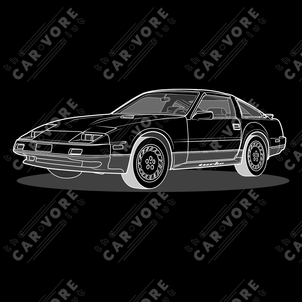 1984 Datsun Nissan 300ZX Turbo Front Side Unisex T-Shirt (3 Colors Available)