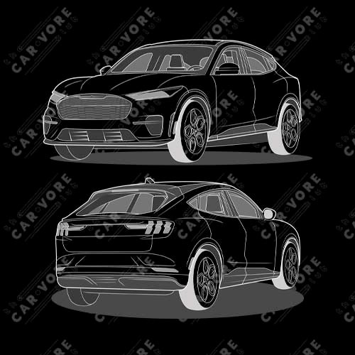2021 Ford Mustang Mach-E GT Double Sided Unisex T-Shirt (2 Colors Available)