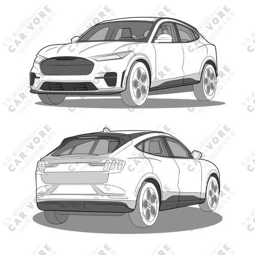 2021 Ford Mustang Mach-E GT Double Sided Unisex T-Shirt (3 Colors Available)