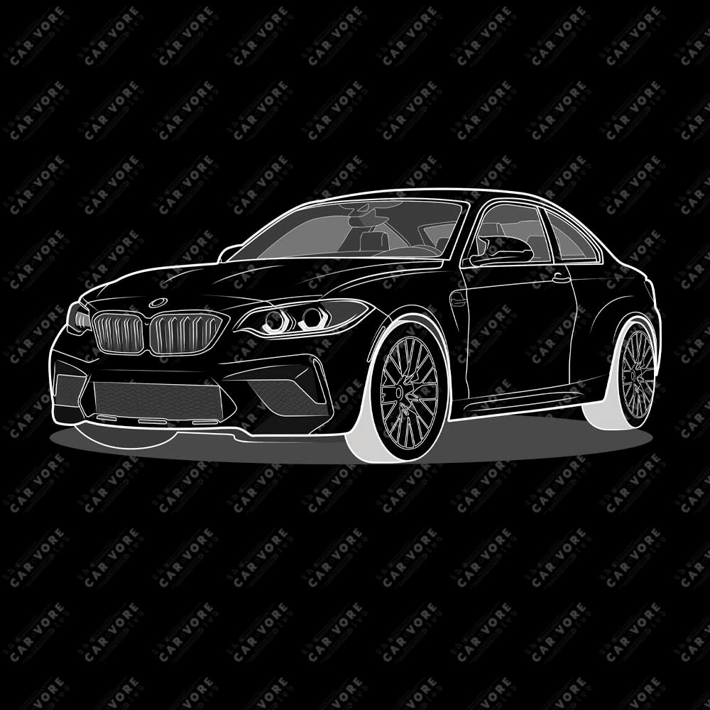 2020 BMW M2 F87 Coupe Front Side Unisex Sweatshirt (2 Colors Available)