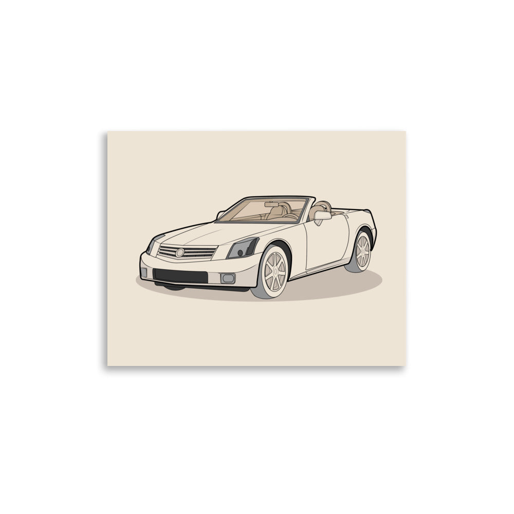 2006 XLR Front View Poster For Cadillac Enthusiasts (3 Sizes Available)