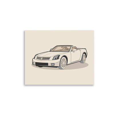 2006 XLR Front View Poster For Cadillac Enthusiasts (3 Sizes Available)
