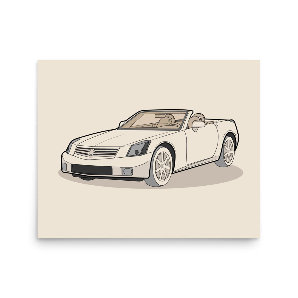 2006 XLR Front View Poster For Cadillac Enthusiasts (3 Sizes Available)
